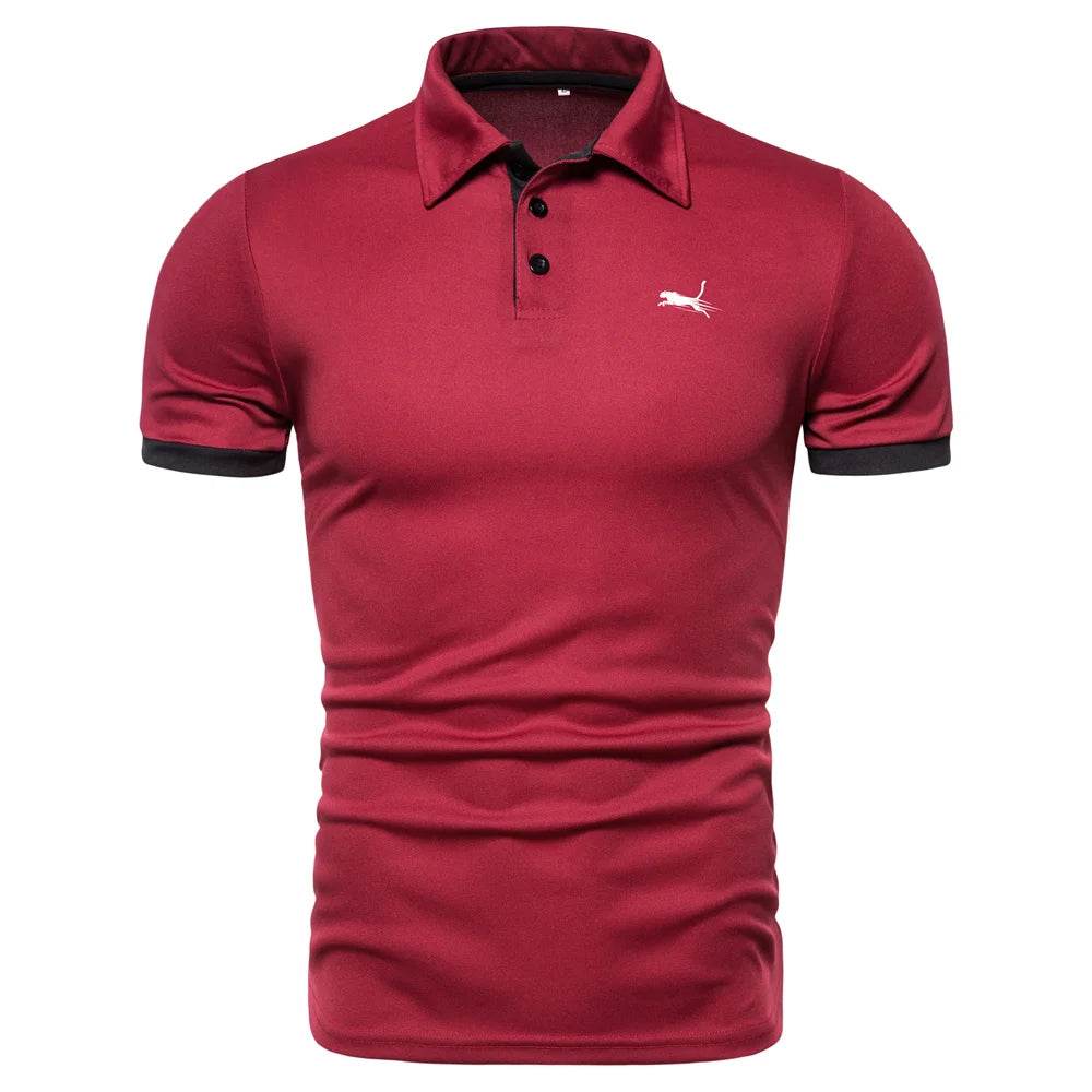 Casual Men’s Short Sleeve Polo Shirt - Breathable Quick Drying Golf Top - Buy Center US