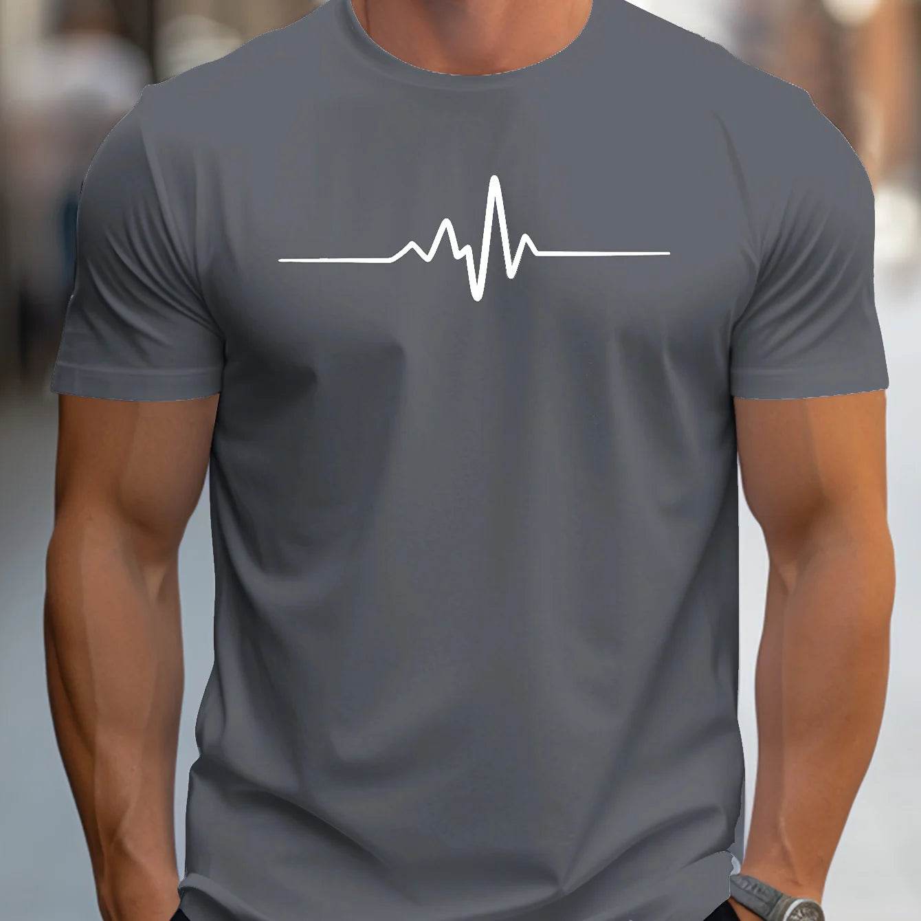 Men's Short Sleeve Round Neck T-Shirt - Breathable & Quick Dry - Buy Center US
