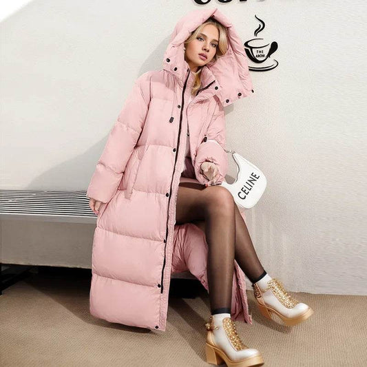 2025 Winter Long Down Cotton Jacket - Oversized & Warm Women's Coat - Buy Center US