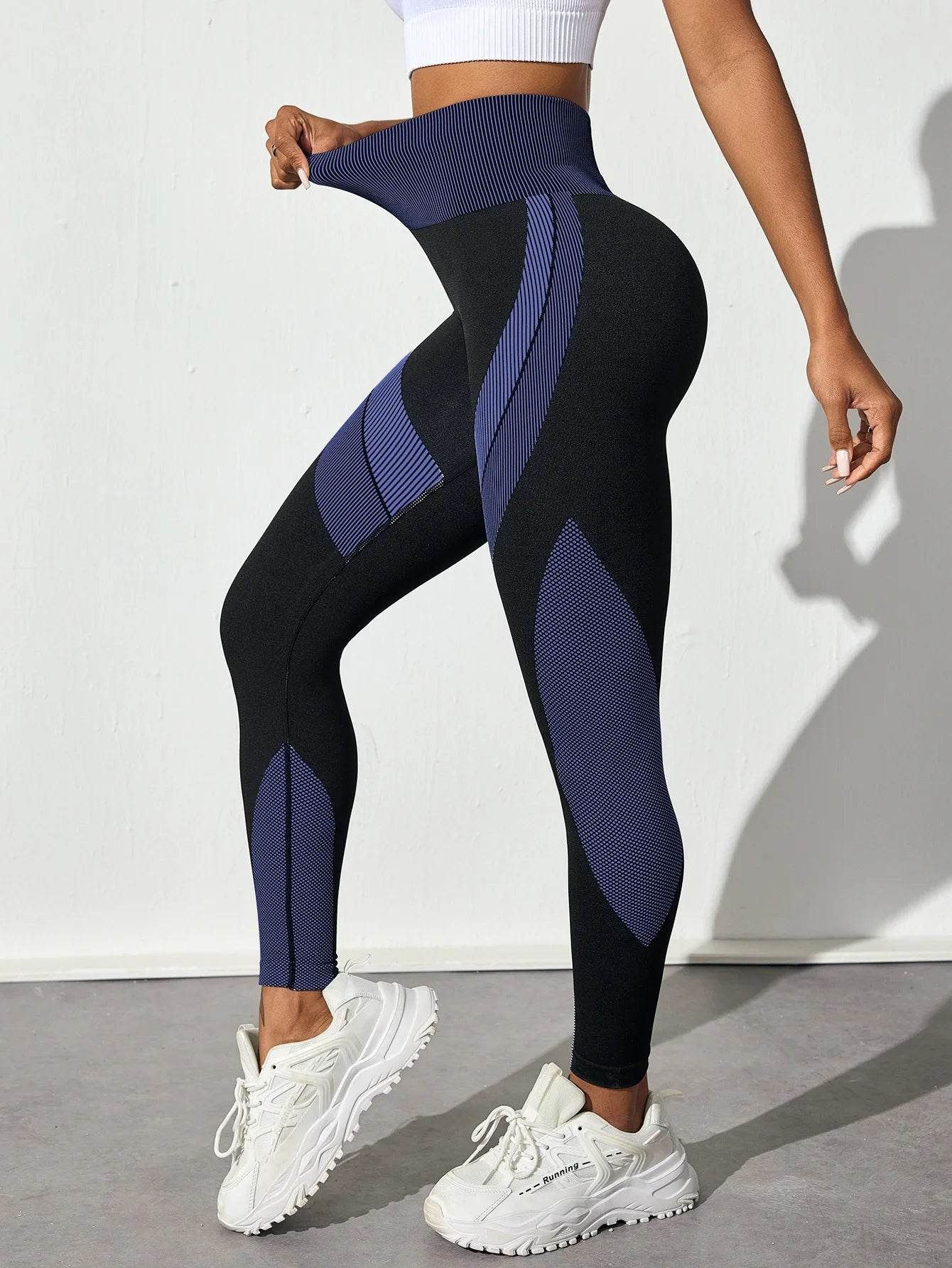 Women's High Waist Yoga Leggings - Seamless Tummy Control & Stretchy - Buy Center US