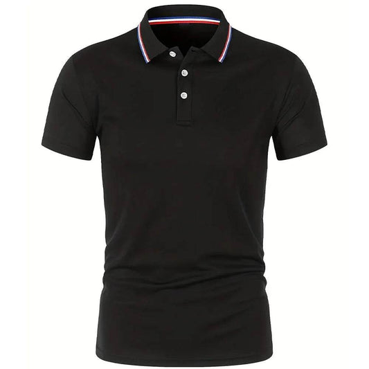 2023 Men's Summer Polo Shirt - Breathable Solid Color Casual Tee - Buy Center US