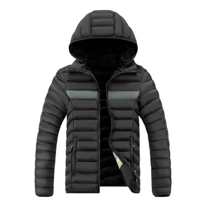 Men's Windproof Hiking Jacket - Warm Hooded Thermal Winter Coat - Buy Center US