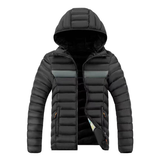 Men's Windproof Hiking Jacket - Warm Hooded Thermal Winter Coat - Buy Center US