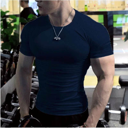 Summer Men’s Compression T-Shirt - Breathable, Quick-Dry Casual Top - Buy Center US