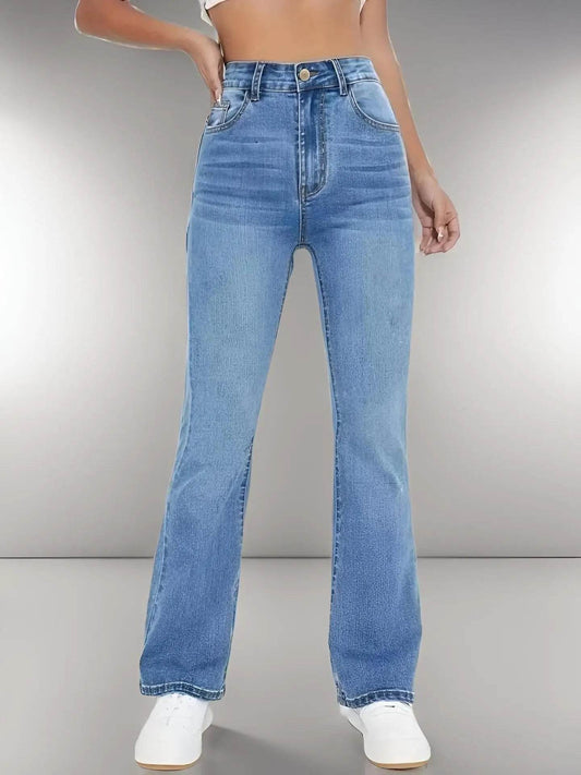 LEEYOVEE Women's High Waist Boot Cut Jeans - Slimming Casual Fit - Buy Center US