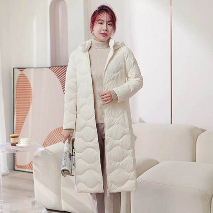 Women’s Lightweight Hooded Down Jacket - Stylish & Warm for Winter - Buy Center US