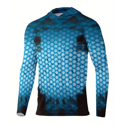 2025 Men's UPF 50+ Sun Protection Hoodie - Quick Dry & Breathable Shirt - Buy Center US