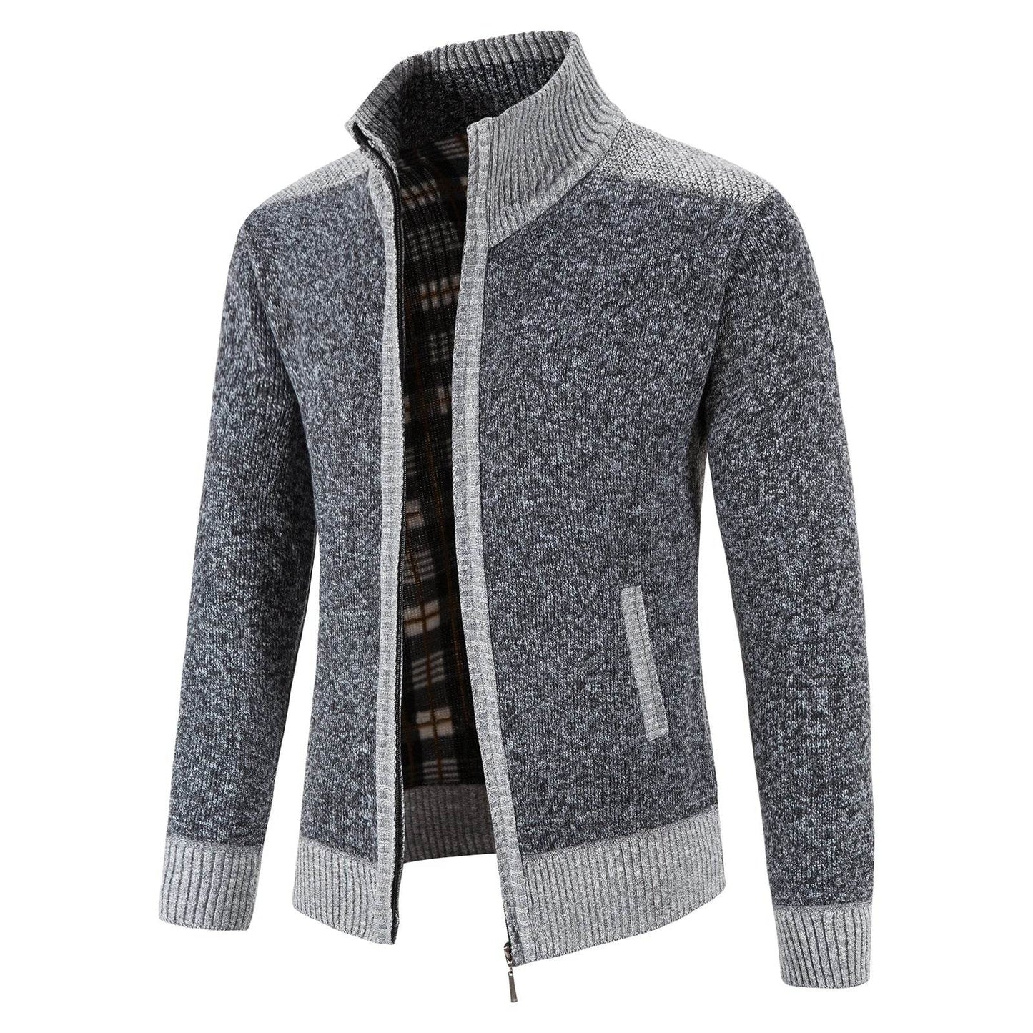 ENWEIGE Men's Fleece Sweater Coat - Warm Knit Zip Windbreaker Jacket - Buy Center US