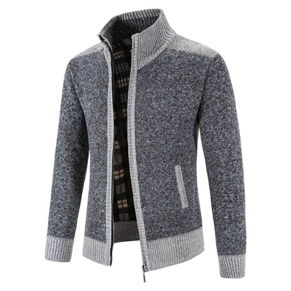 ENWEIGE Men's Fleece Sweater Coat - Warm Knit Zip Windbreaker Jacket - Buy Center US