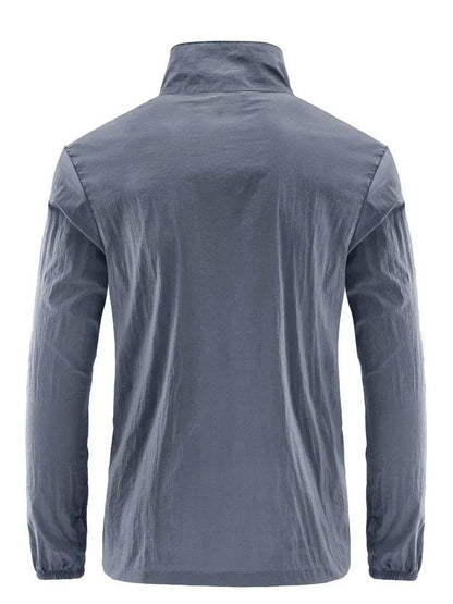 Men's Summer Sun Protection Jacket - Breathable, Water Resistant, Casual - Buy Center US