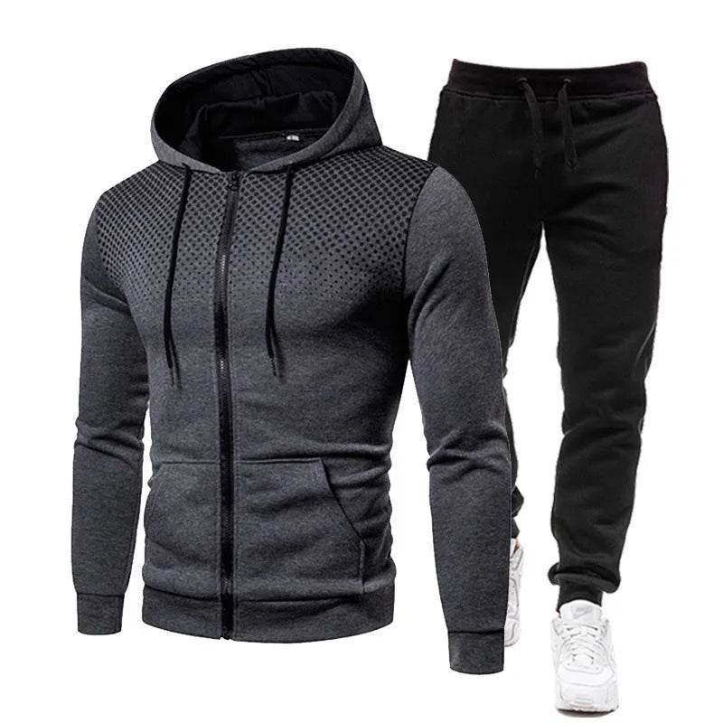 LETSNAGOU Men's Casual Zipper Fleece Sweater & Sports Hat Set - Buy Center US