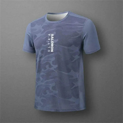Men's Breathable Gradient Printed T-Shirt - Casual Short Sleeve for Summer - Buy Center US