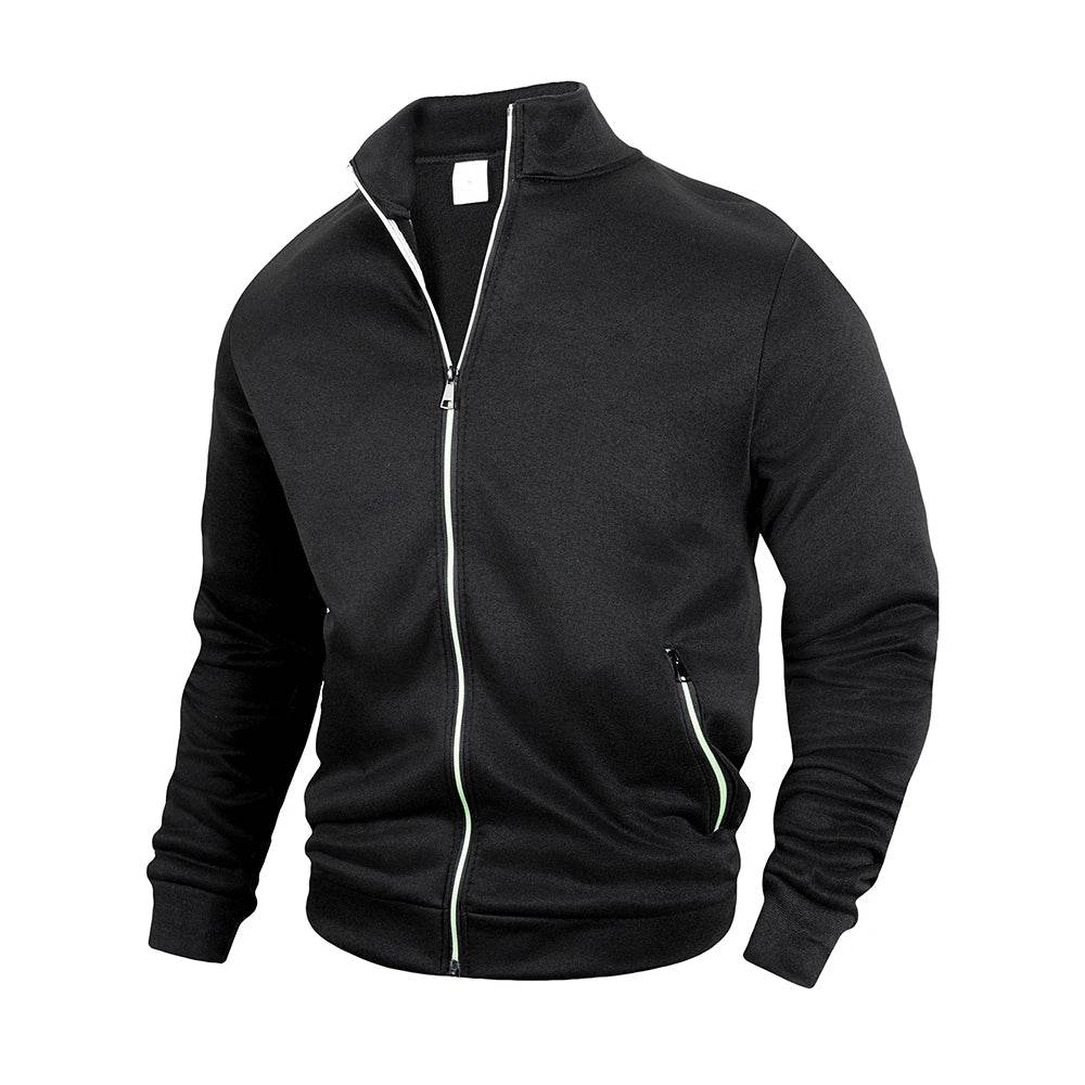 Men's Casual Stand Collar Zipper Jacket - Spring & Autumn Windbreaker - Buy Center US