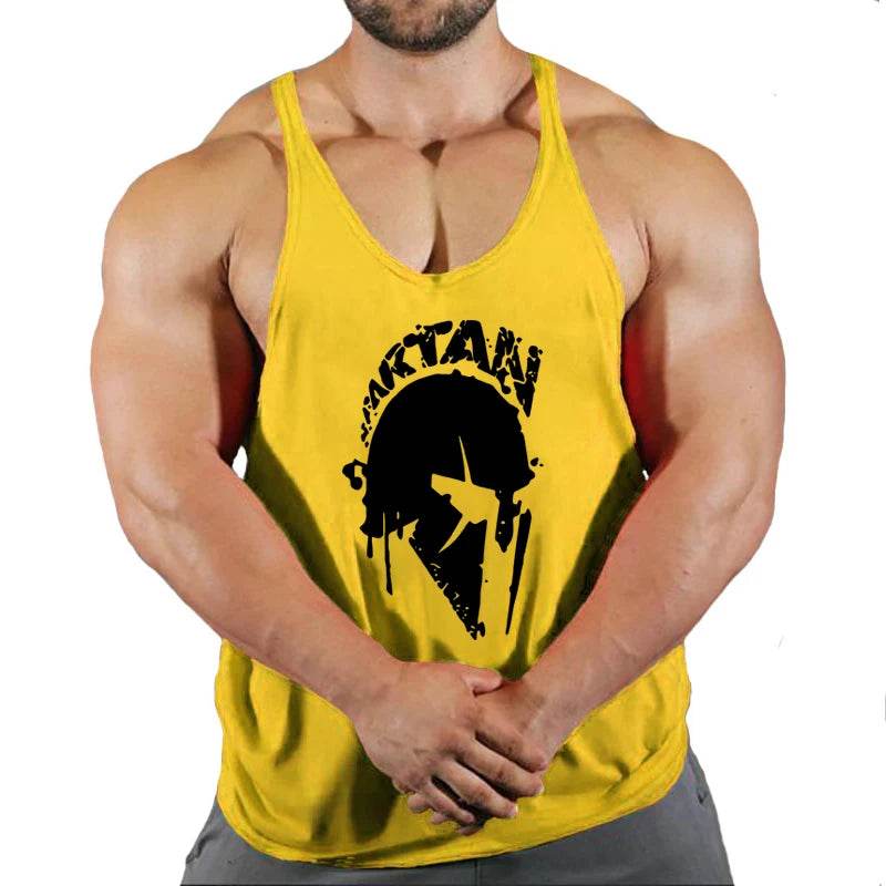 Men's Cotton Gym Running Tank Top - Casual Sleeveless Fitness Shirt - Buy Center US