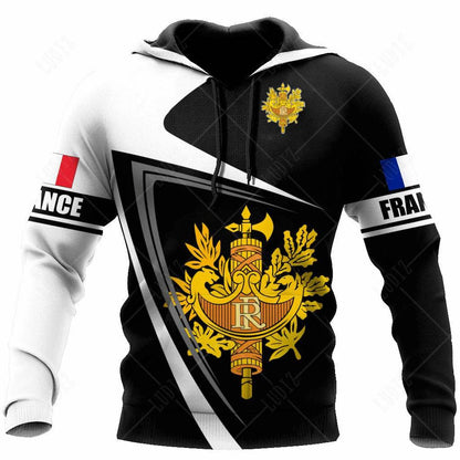 Men's 3D Print France Flag Hoodie - Casual Long Sleeve Autumn Wear - Buy Center US