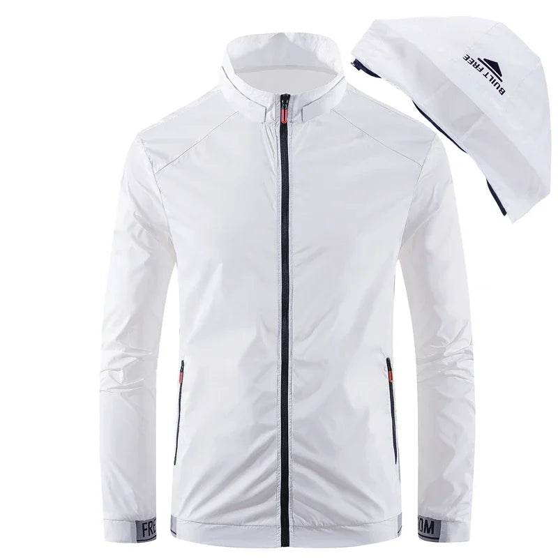 Men's Hiking Skin Jacket - Waterproof Outdoor Coat for Rain & Sun Protection - Buy Center US
