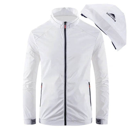 Men's Hiking Skin Jacket - Waterproof Outdoor Coat for Rain & Sun Protection - Buy Center US
