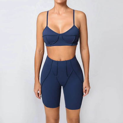 XPSAEG Women's Yoga Outfit Set - Sports Bra & Biker Shorts 2025 - Buy Center US