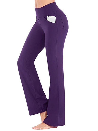 Allukasa High Waist Palazzo Pants - Elegant Slim Fit Trousers for Women - Buy Center US