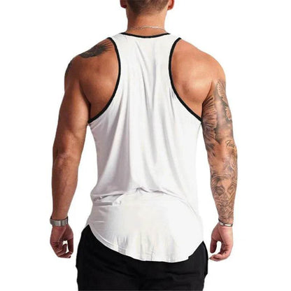Muscleguys Men's Gym Tank Top - Casual Slim Fit Sleeveless Cotton Shirt - Buy Center US