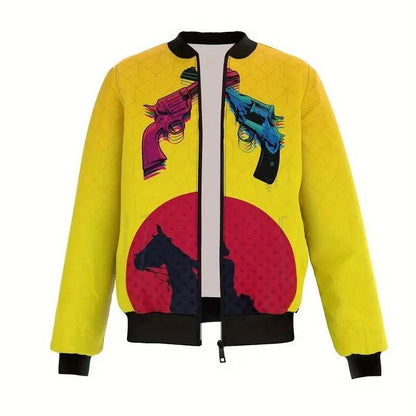Japanese Style Graphic Bomber Jacket for Men - Casual Streetwear Autumn - Buy Center US