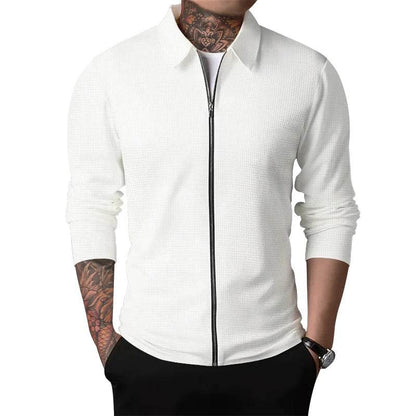2024 Men's Casual Zipper Jacket - Spring & Autumn Long Sleeve Coat - Buy Center US