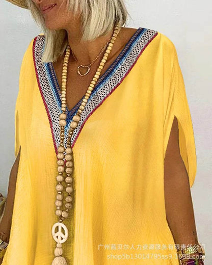 Kalenmos Women's V-Neck Casual Shorts Set - Elegant Y2K Summer Style - Buy Center US