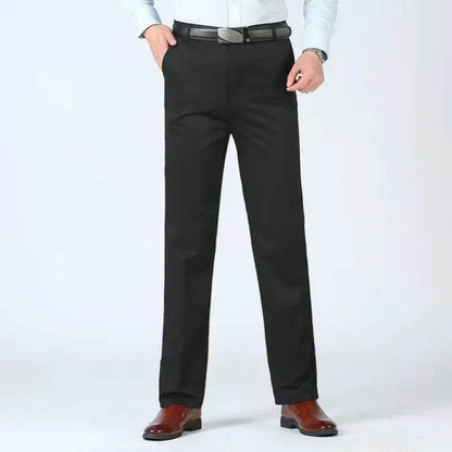 RIYBEOE Men's 100% Cotton Straight Suit Pants - Lightweight Casual Trousers - Buy Center US