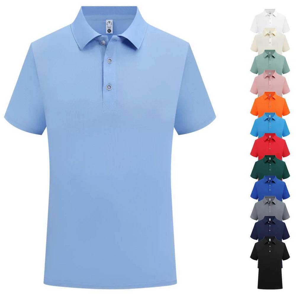 Classic Black Polo T-Shirt for Men - Casual & Breathable Summer Wear - Buy Center US