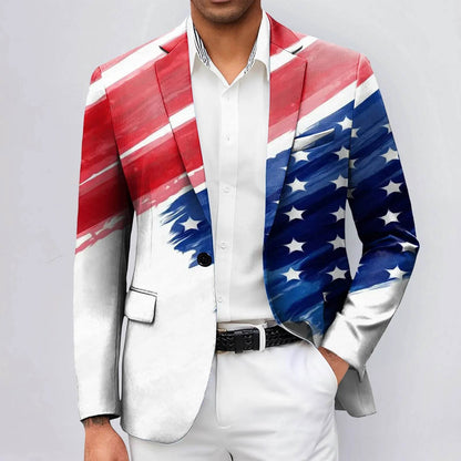 Stylish 3D Printed Jacquard Suit Jacket for Men - Business & Fashion - Buy Center US