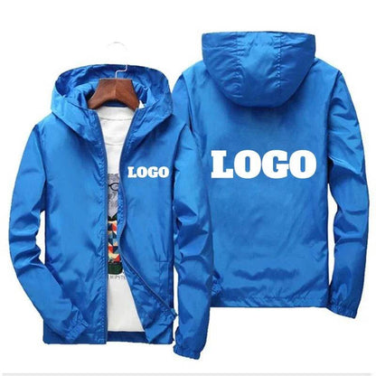 Custom Brand Waterproof Men’s Jacket - Casual Windbreaker in Big Sizes - Buy Center US