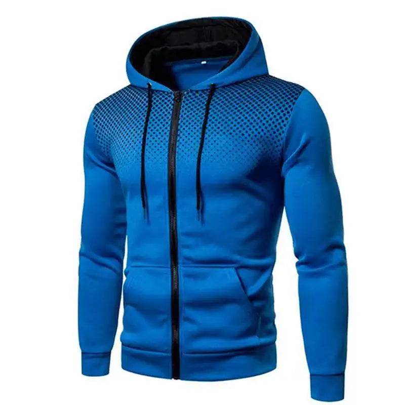 2024 Men's Hoodie Jacket - Zippered Hooded Pullover for Casual Style - Buy Center US