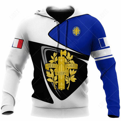 Men's 3D Print France Flag Hoodie - Casual Long Sleeve Autumn Wear - Buy Center US