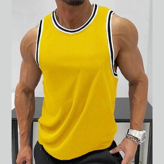3D Printed Colorful Stripes Tank Top - Casual Fashion for Men - Buy Center US