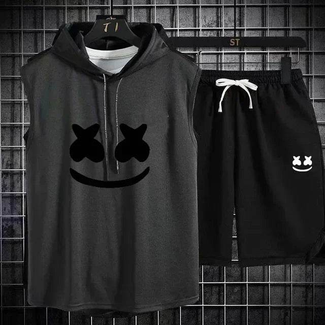 Summer Men's Two Piece Set - Casual T-Shirt & Shorts Tracksuit - Buy Center US