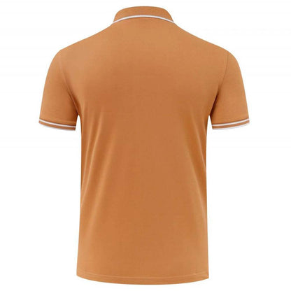 Classic Striped Polo T-Shirt for Men - Short Sleeve, Casual & Breathable - Buy Center US