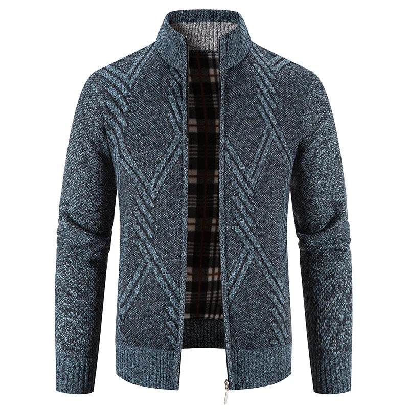 ENWEIGE Men's Fleece Sweater Coat - Warm Knit Zip Windbreaker Jacket - Buy Center US