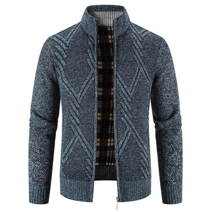 ENWEIGE Men's Fleece Sweater Coat - Warm Knit Zip Windbreaker Jacket - Buy Center US