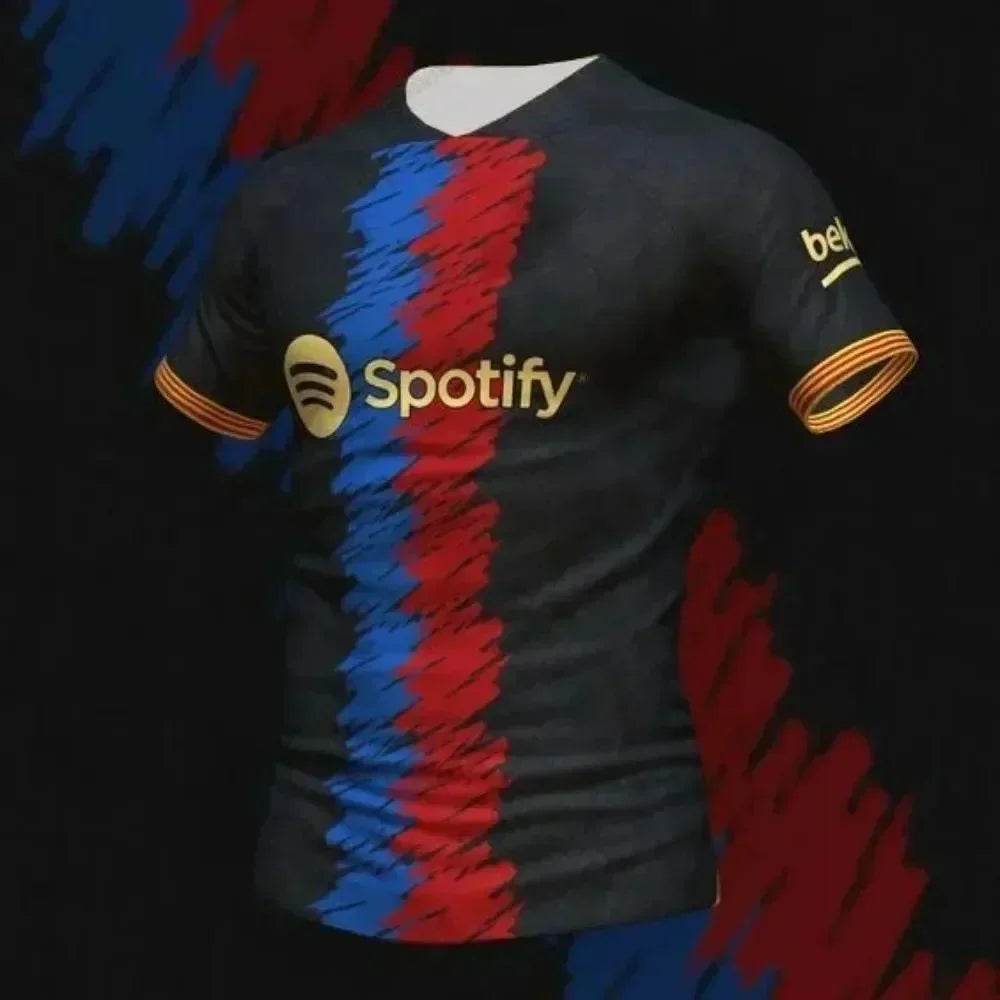 2025 Barcelona Men's Football Jacket - 3D Printed, Quick Dry, Breathable - Buy Center US