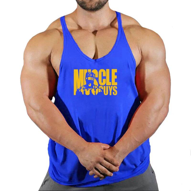 Muscle Guys Cotton Gym Tank Tops - Men's Sleeveless Bodybuilding Undershirt - Buy Center US