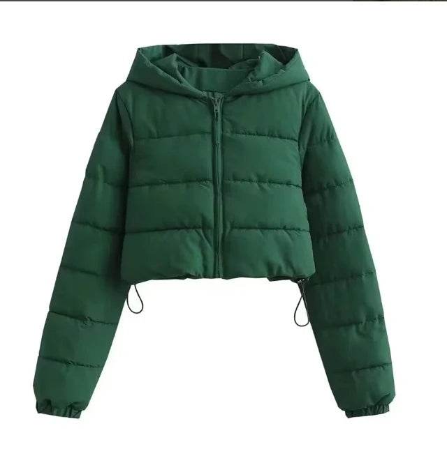 Women's Fall Winter Down Coat - Oversized Puffer Jacket, Zippered - Buy Center US