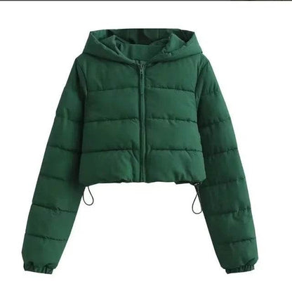 Women's Fall Winter Down Coat - Oversized Puffer Jacket, Zippered - Buy Center US
