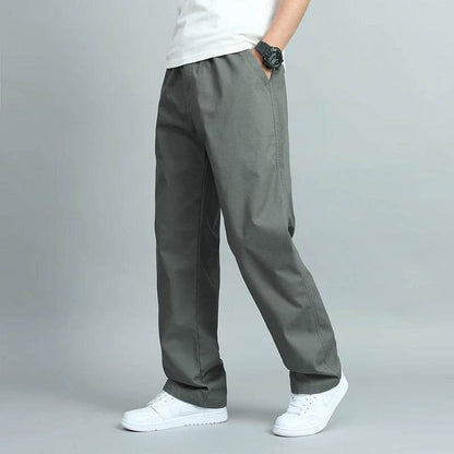 ENWEIGE Big Size Casual Cotton Trousers - Loose Fit Straight Pants - Buy Center US