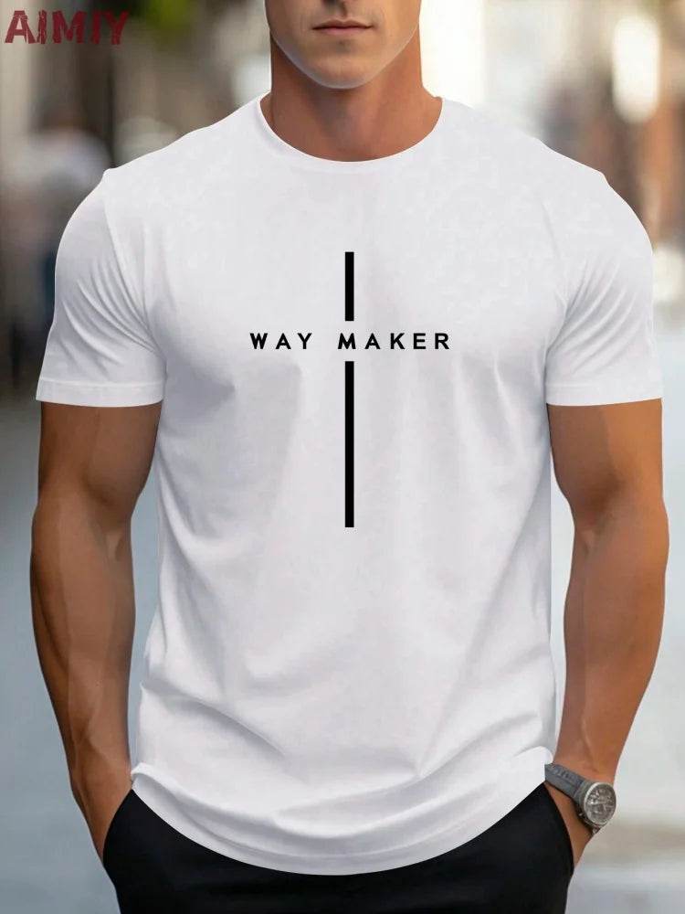 Men's Slim Fit T-Shirt - Breathable Round Neck Casual Tee for Summer - Buy Center US
