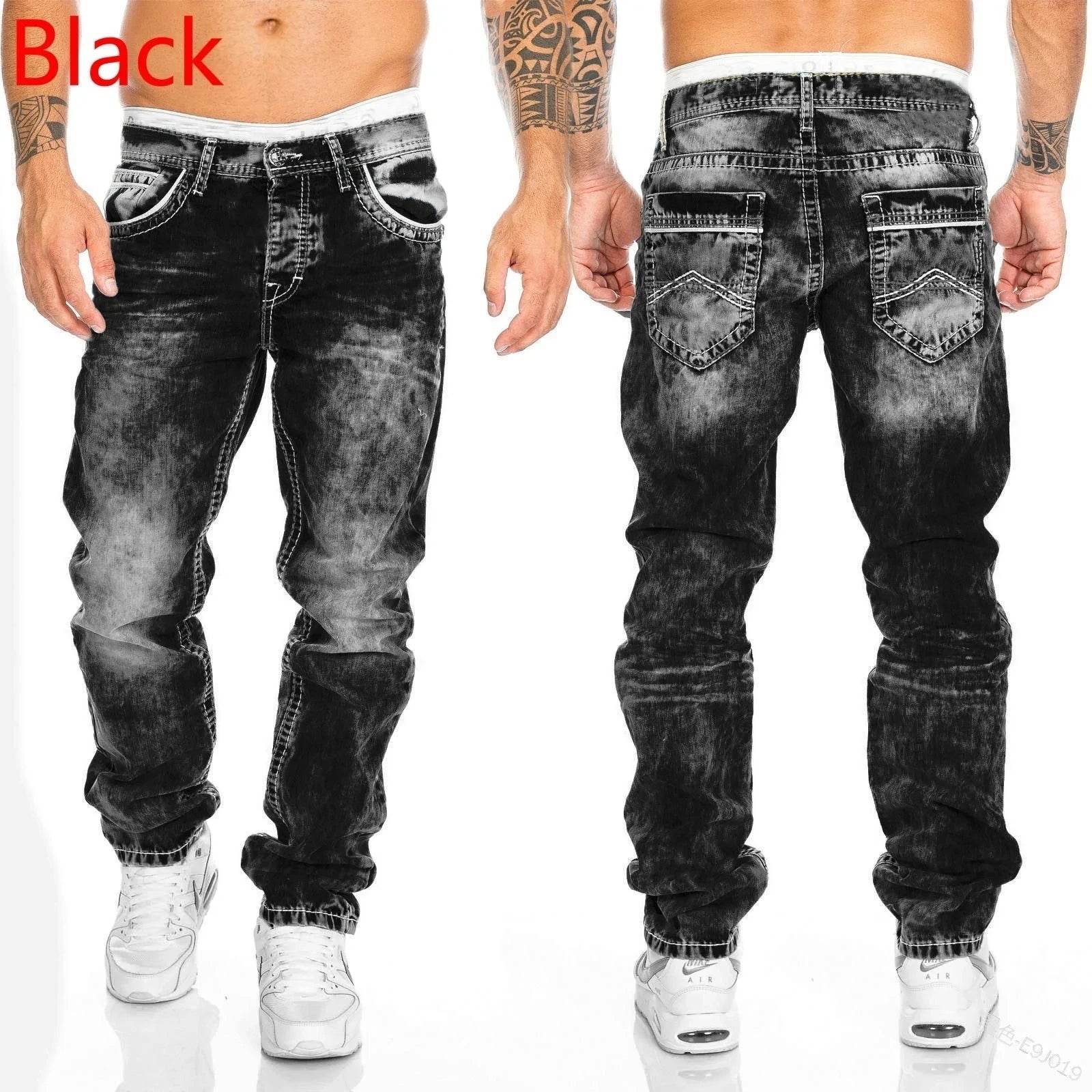 Men's Stretchy Ripped Skinny Jeans - High Quality Slim Fit Denim - Buy Center US