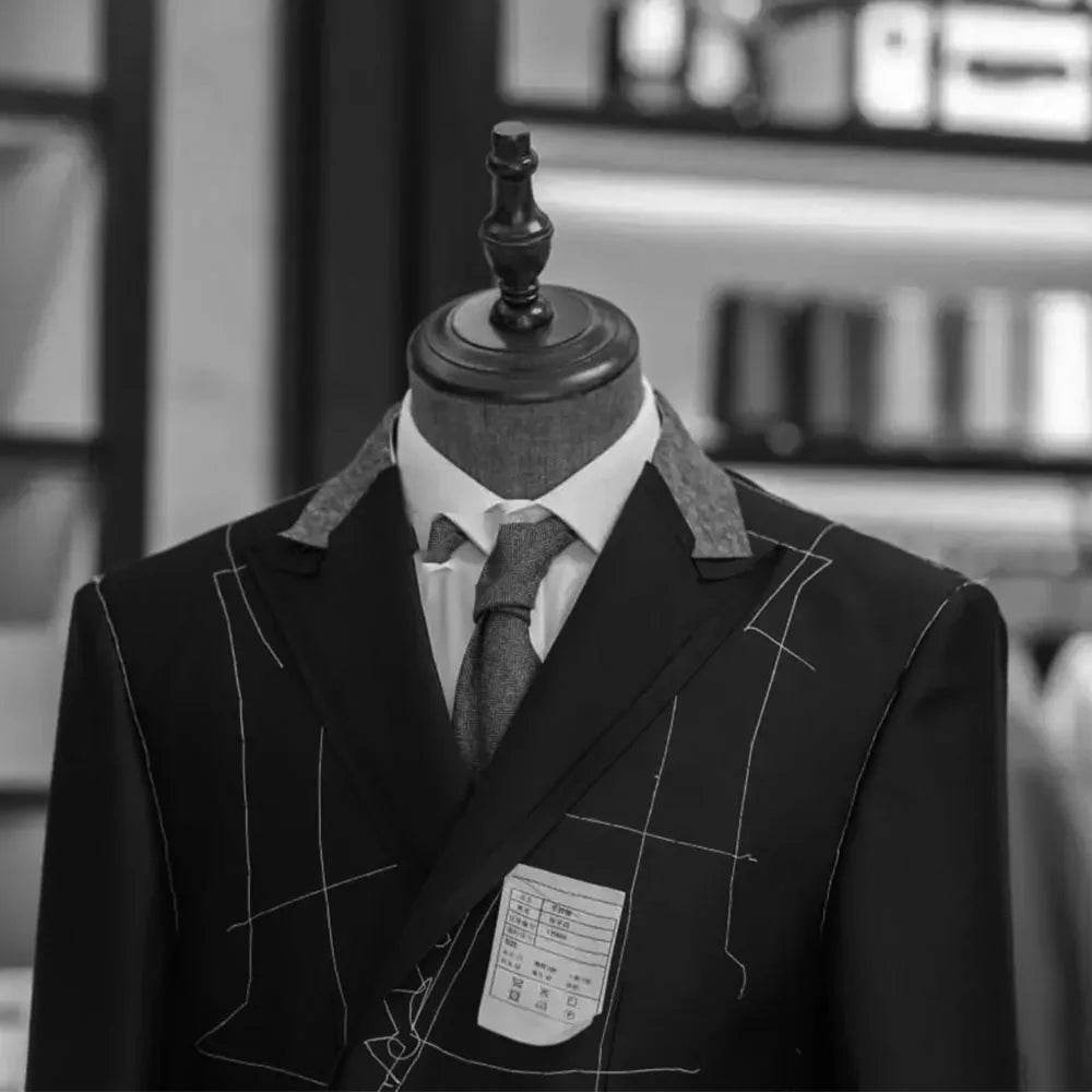 Yaflonjaa Men's Houndstooth Suit - One Button Shawl Lapel Jacket & Pants - Buy Center US