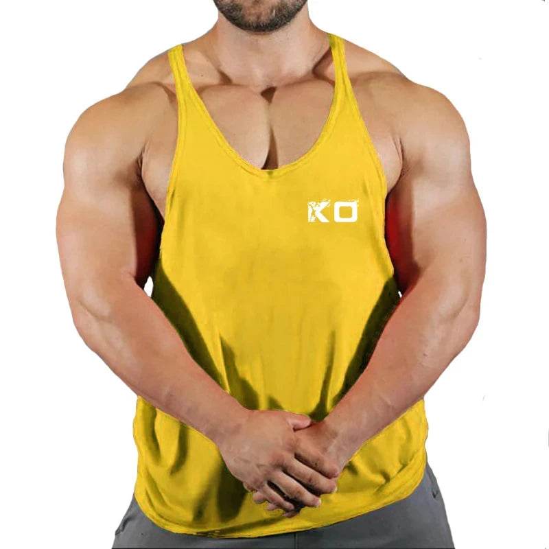 Men's Fitness Stringer Singlet Gym Shirt - V-Neck Sportswear Tank Top - Buy Center US