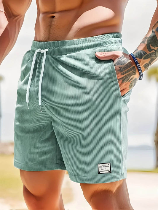 Men's Summer Casual Shorts - Comfortable Elastic Waist, Breathable Design - Buy Center US