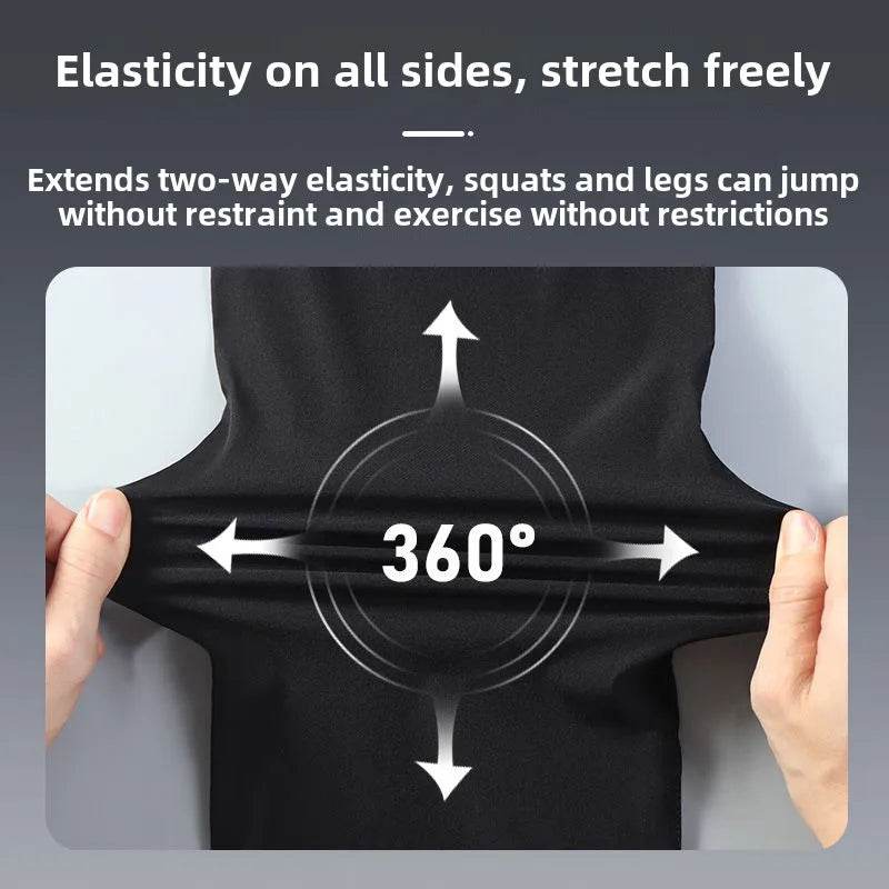 Men's Lightweight Athletic Sweatpants - Quick-Dry, Breathable Nylon Trousers - Buy Center US
