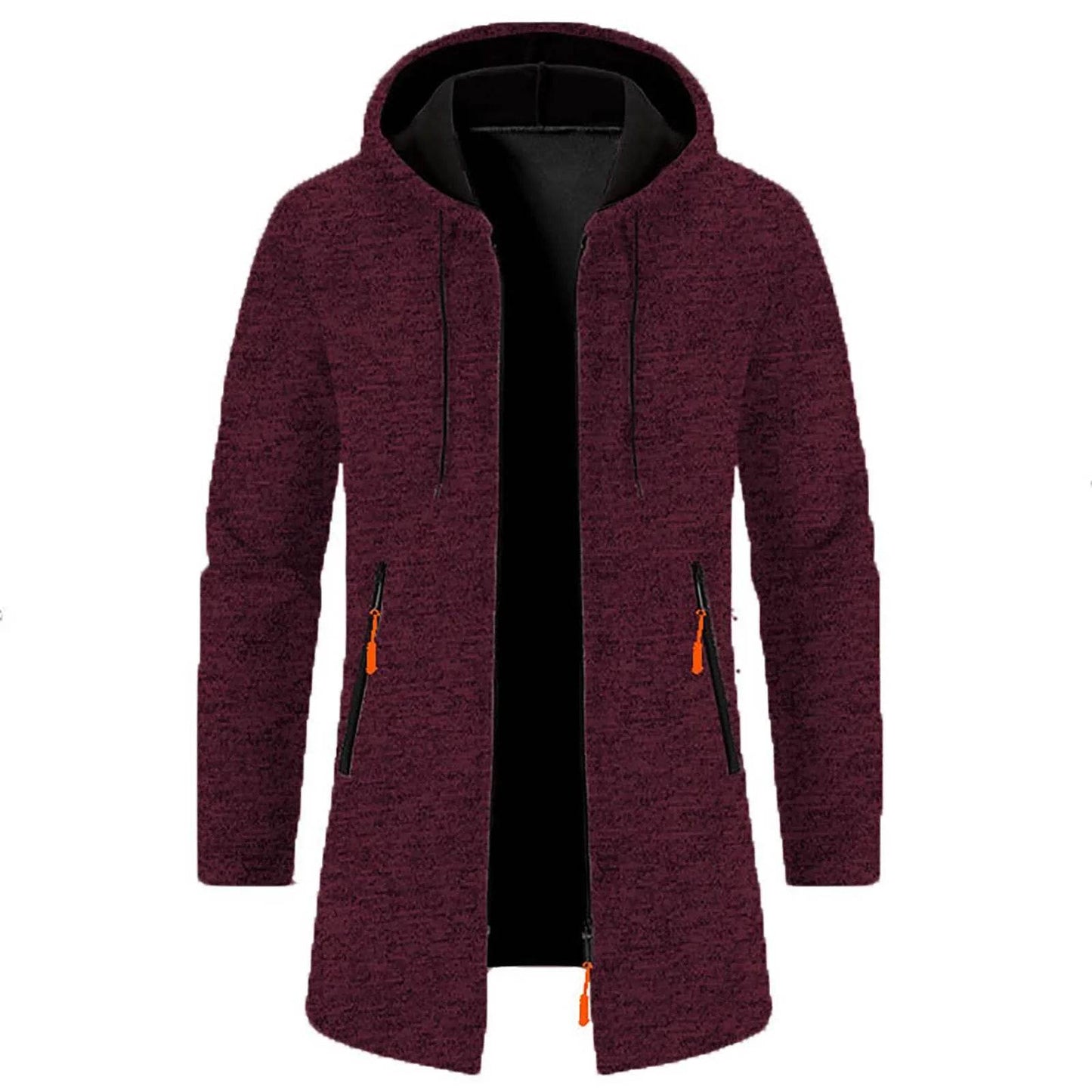 WHooHoo Men's Thin Fleece Jacket - Hooded, Casual Autumn Outerwear - Buy Center US